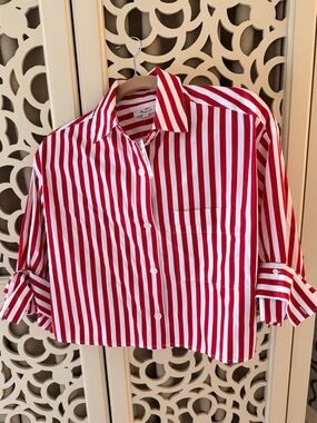 NWT cropped Madewell button up